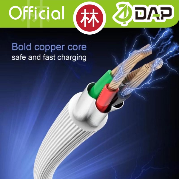DAP DGT100 Data Cable Type-C Fast Charging 2.4A - 1 Toples 40 Pcs