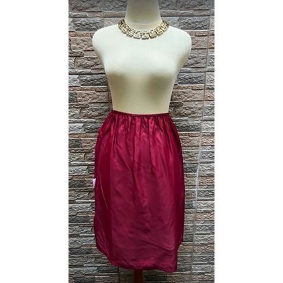 Rok Satin / Dalaman / Lingerie / Rok Tidur Merah