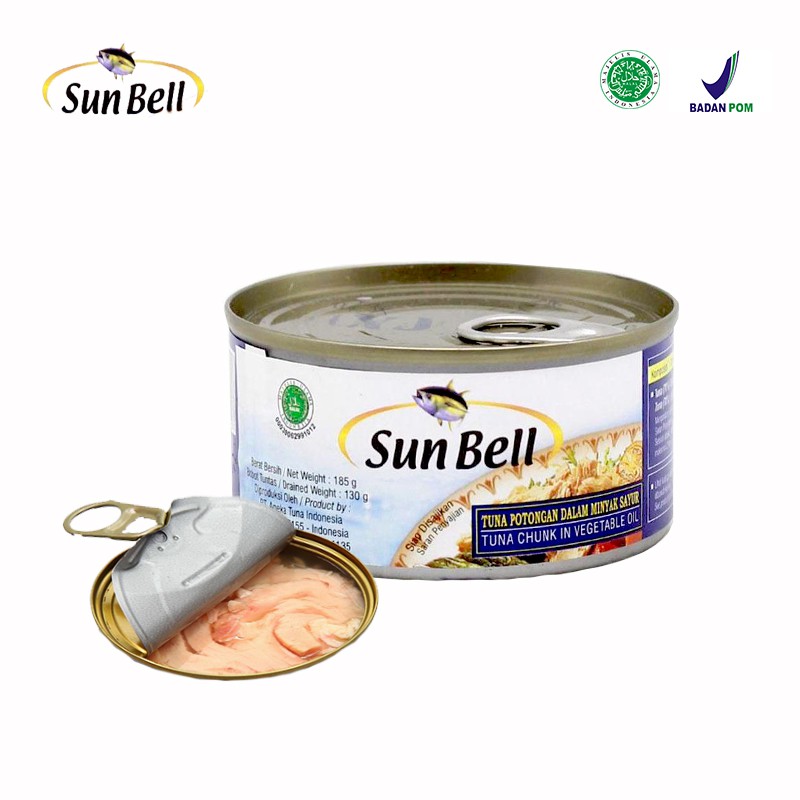 

SunBell Tuna Potongan / Tuna Chunk In Vegetable Oil [185 gr]