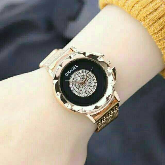 (Terima Cod)Jam Tangan Wanita Chn Polos  Magnet