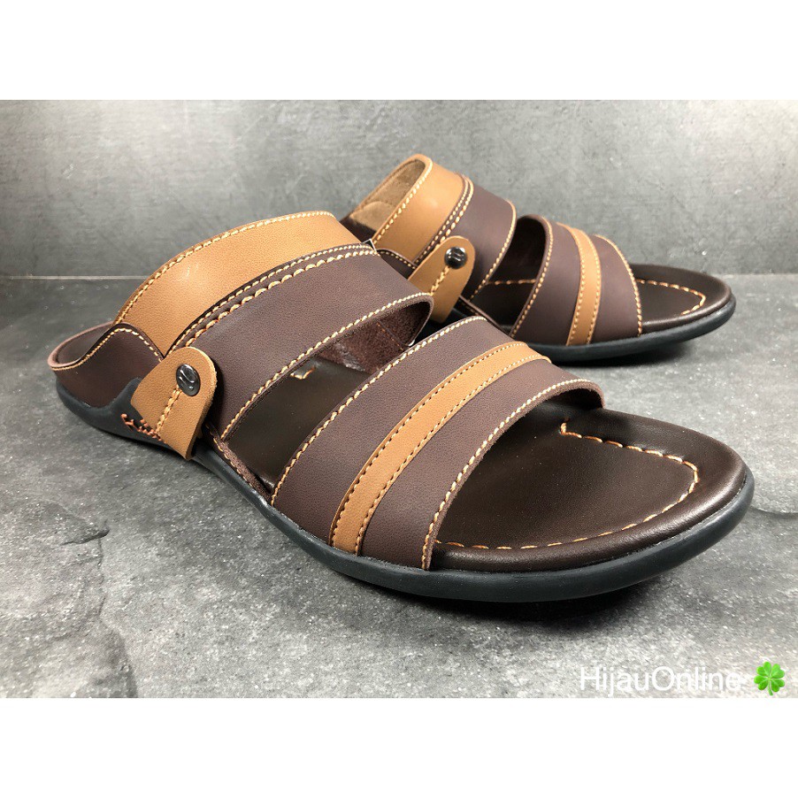FINOTTI - BPZ 06 10 - Sandal Slop Sopan Kasual Tali 2 Laki-laki Pria-BPZ 06 (BROWN)