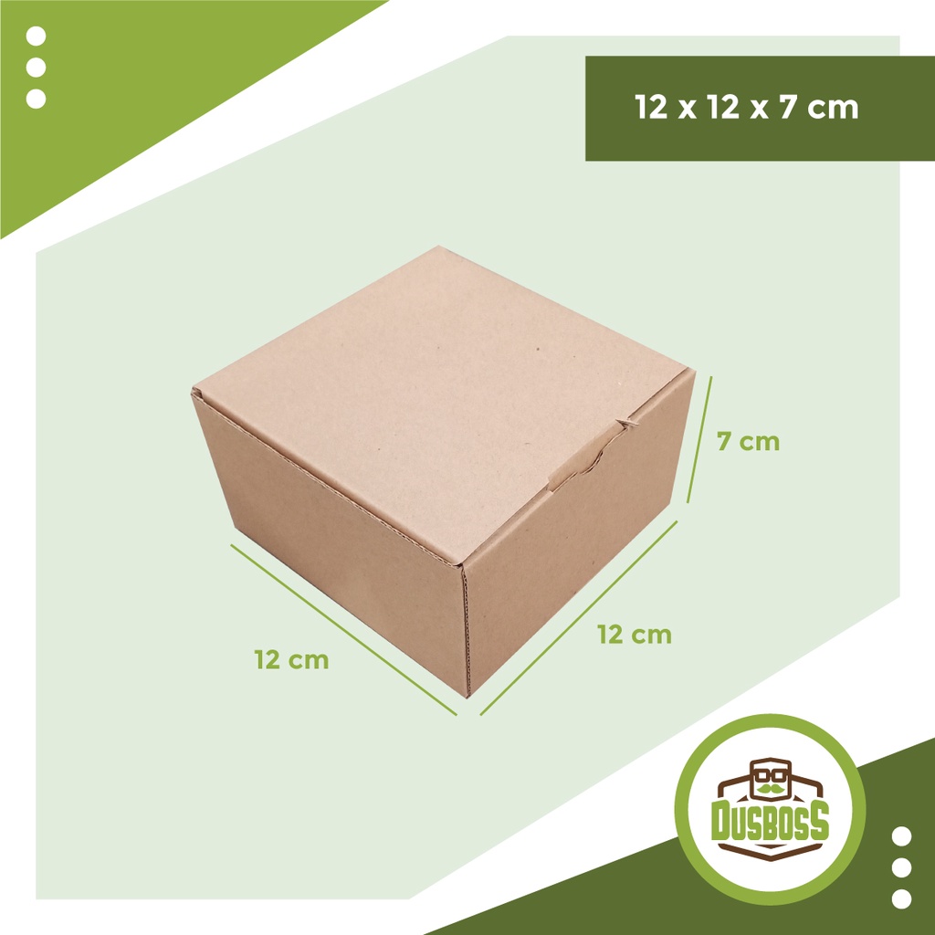 

Kardus Uk. 12 x 12 x 7cm....Die Cut kotak Kue, snack -aksesoris-dll model box pizza
