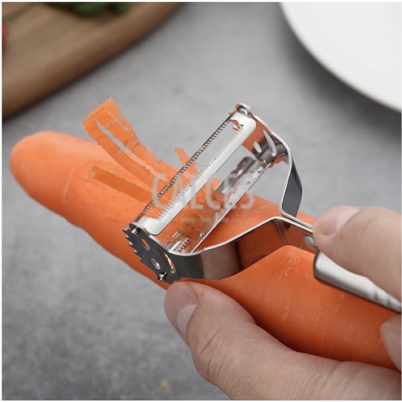 Pisau kupas Kulit Buah Peeler and Greter 2in1 Stainless Steel