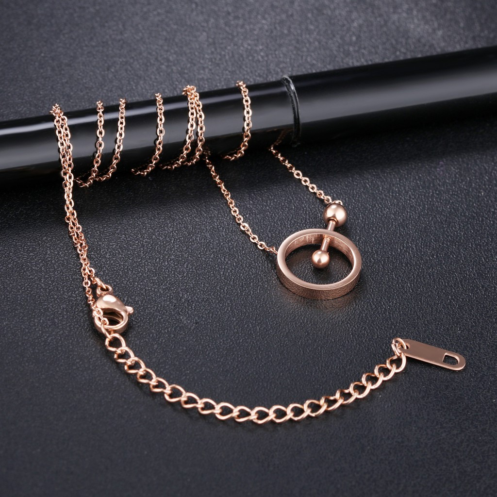 [New] Kalung fashion aksesoris titanium mini korea hadiah wanita cewek 316L anti karat KK053