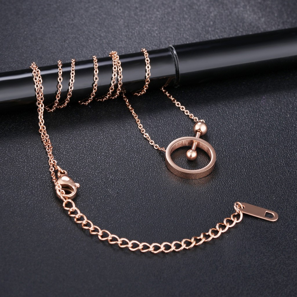 [New] Kalung fashion aksesoris titanium mini korea hadiah wanita cewek 316L anti karat KK053