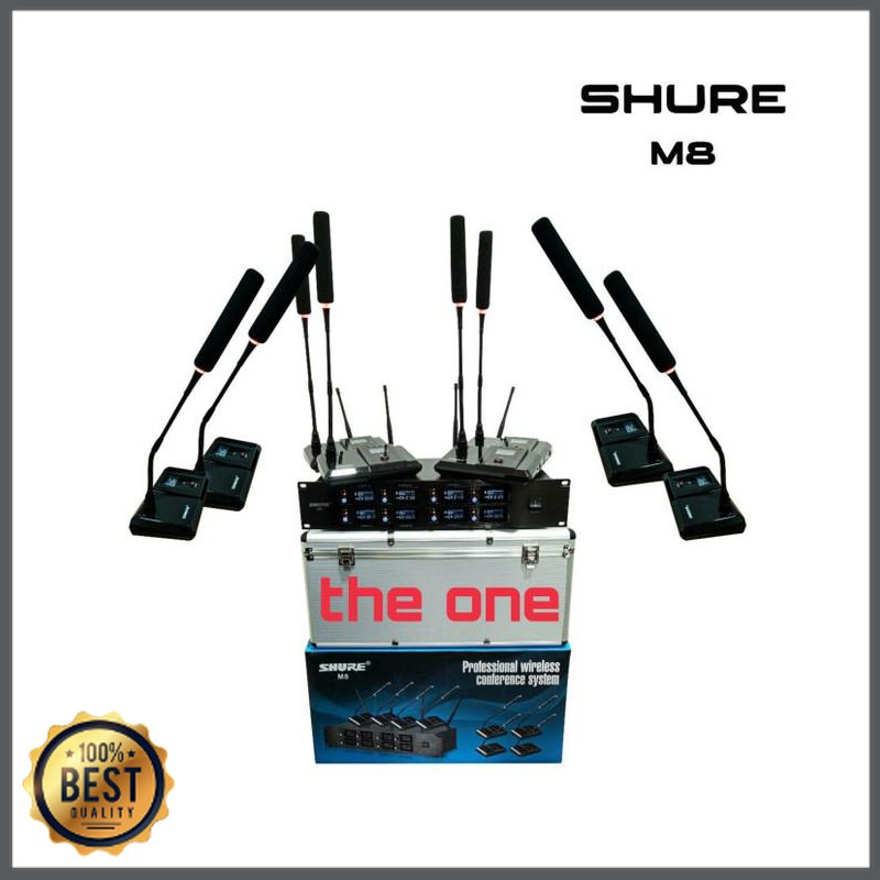 Mishad Shop -  mic meja conference shure M8 / 8 mic meja GU-5117-1988