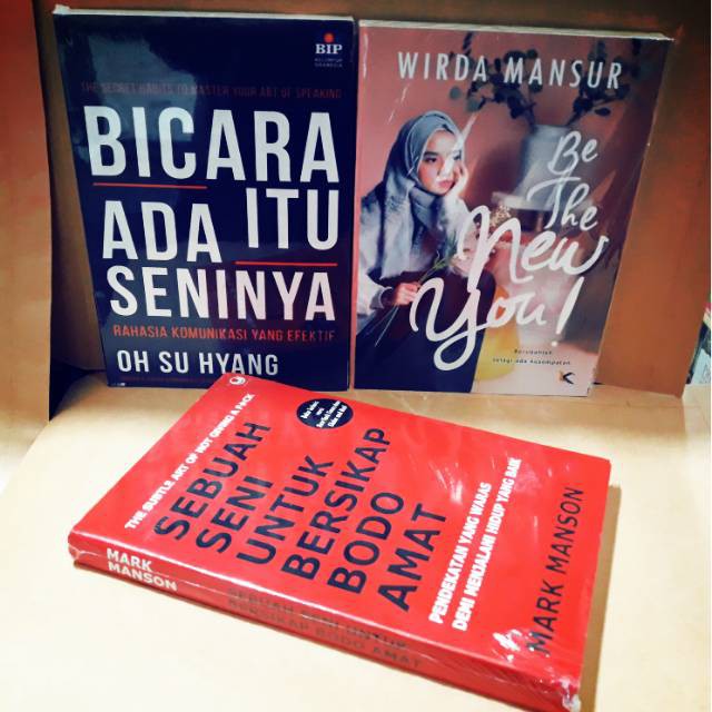 paket 3 buku bicara itu ada seninya be the new you sebuah seni untuk bersikap bodo amat