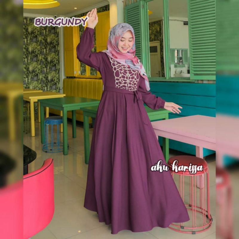 ERINA Dress Ori, Gamis Erina Aku Karissa