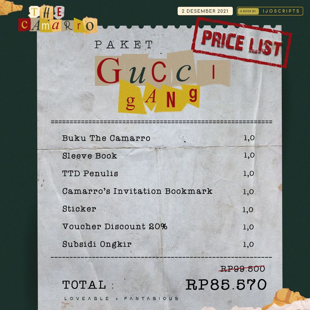 Ready Novel THE CAMARRO by Nadia Ristivani-1