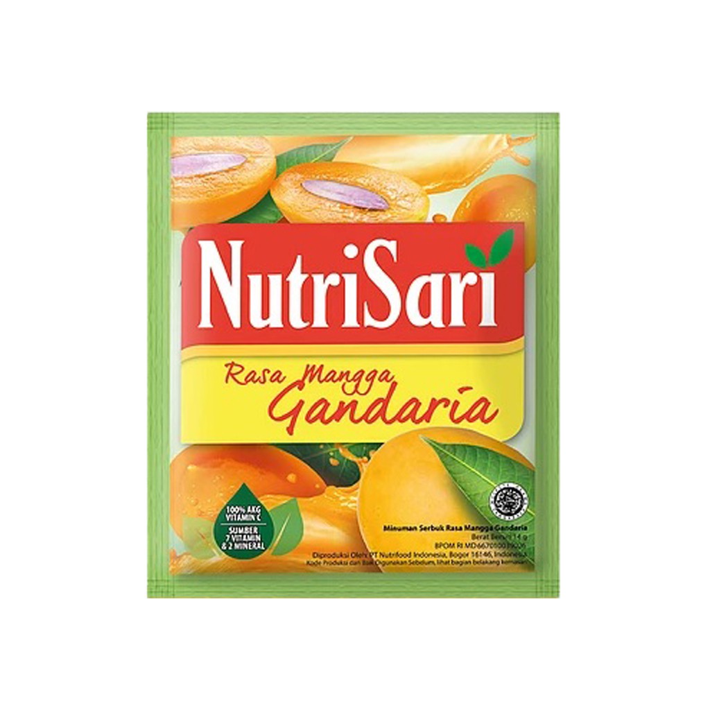 

Nutrisari Rasa Buah Mangga Gandaria | Sachet