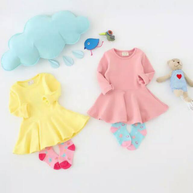 Dress bayi/baju bayi/baju anak import/rok bayi/atasan bayi/baju bayi/dress import/baju anak