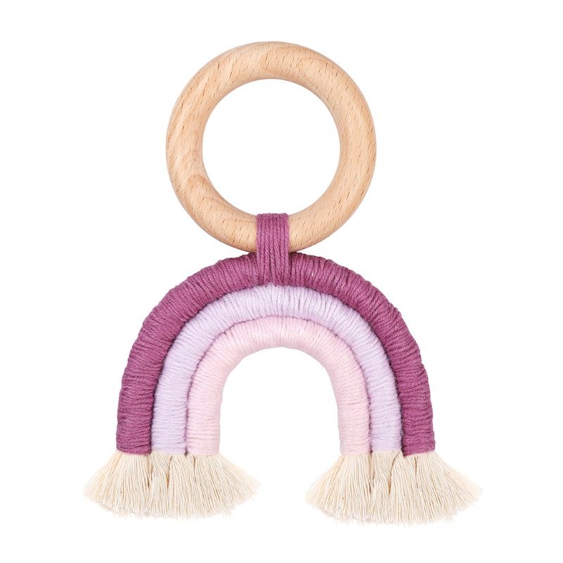 Mary Mainan Teether Kayu Organik Warna Pelangi Untuk Bayi