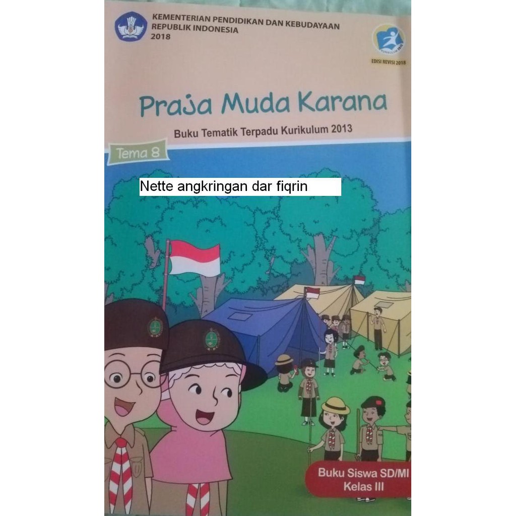 Buku Siswa Kelas 3 Sd Mi Tema 8 Praja Muda Karana Revisi 2018 K13 New