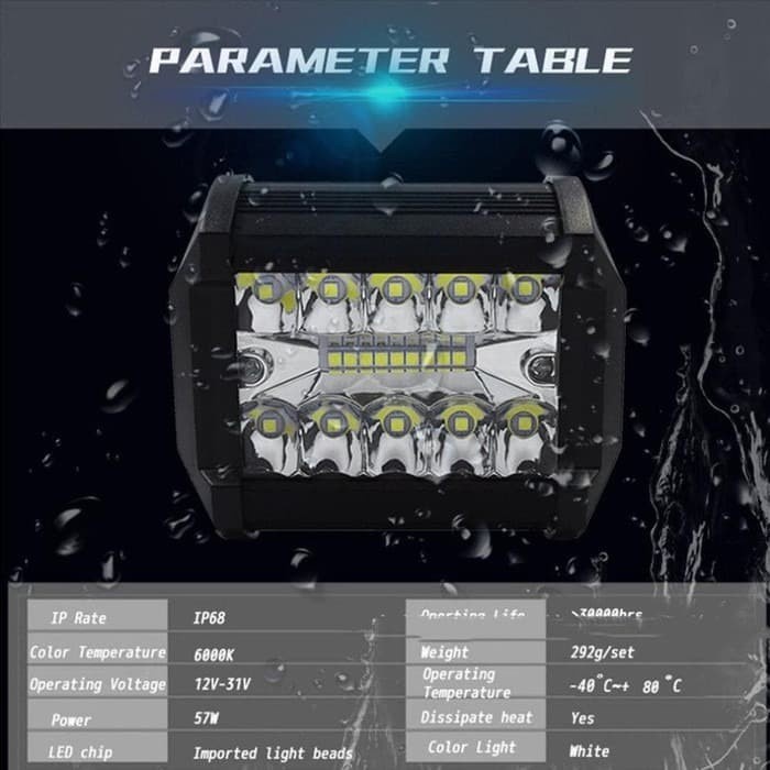 Lampu Sorot Tembak CWL 20 mata 20 watt OFF ROAD NEW Motor Mobil