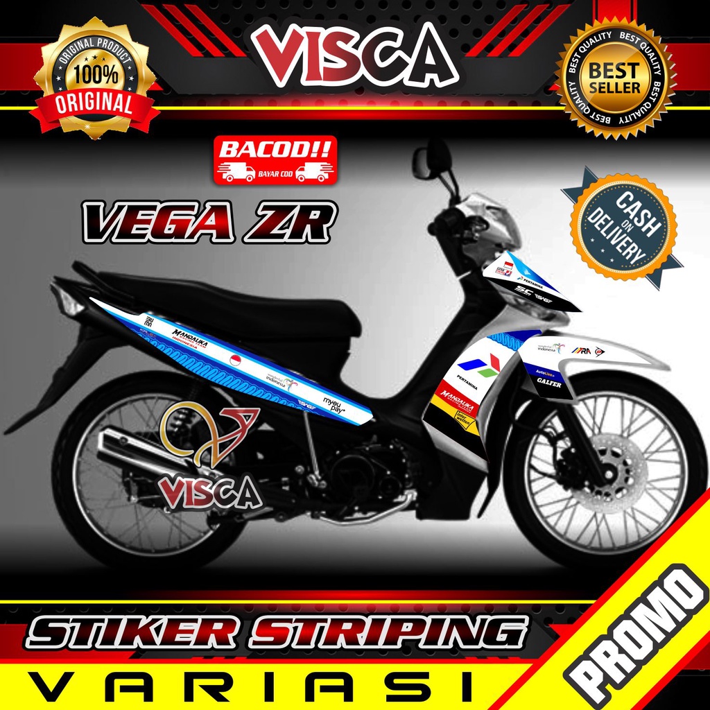 Striping Vega ZR - Stiker Sticker Striping Variasi Lis Yamaha Vega ZR - Striping Hologram Vega ZR Ma