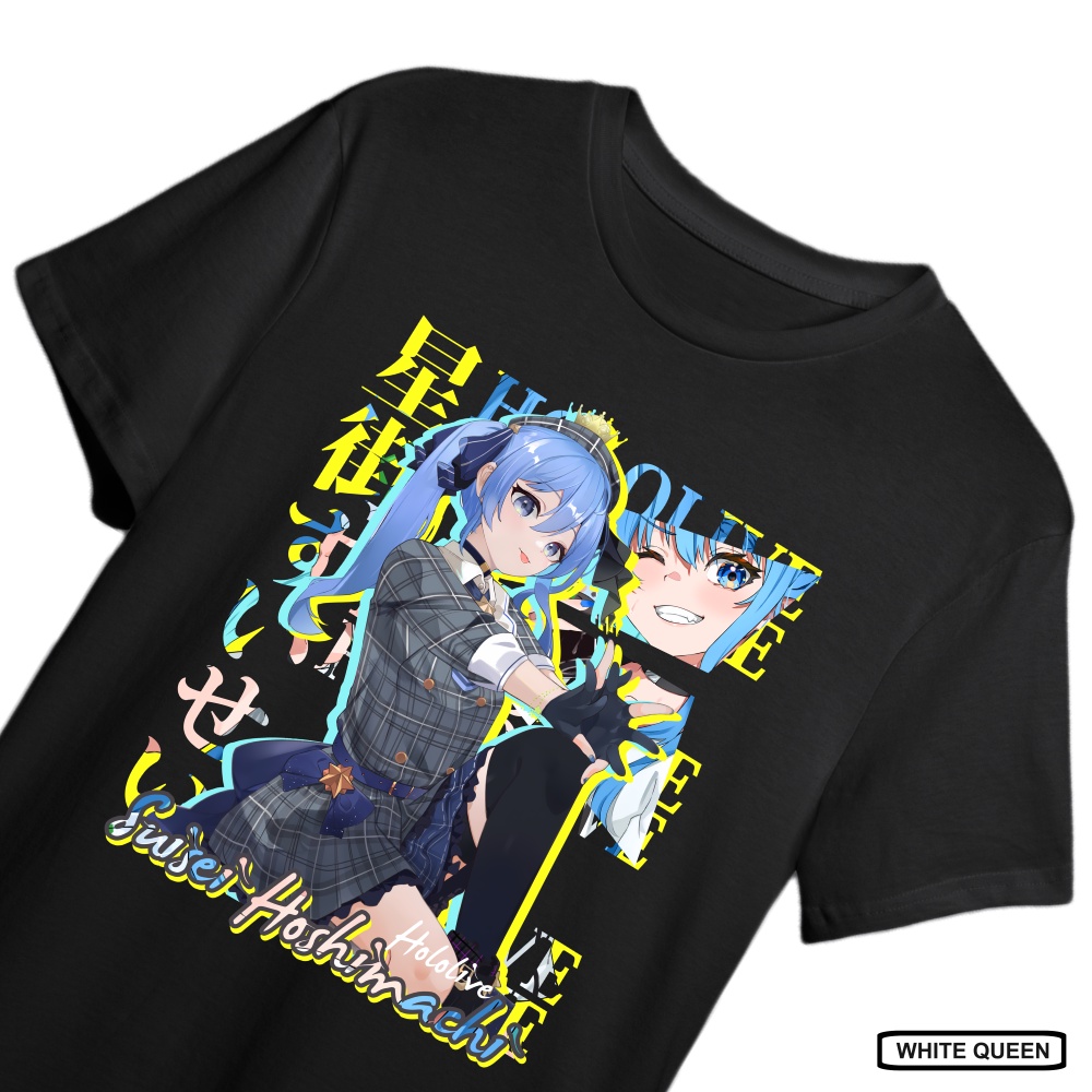 KAOS HOSHIMACHI SUISEI HOLOLIVE -  T-SHIRT DESIGN VTUBER HOSHIMACHI SUISEI HOLOLIVE