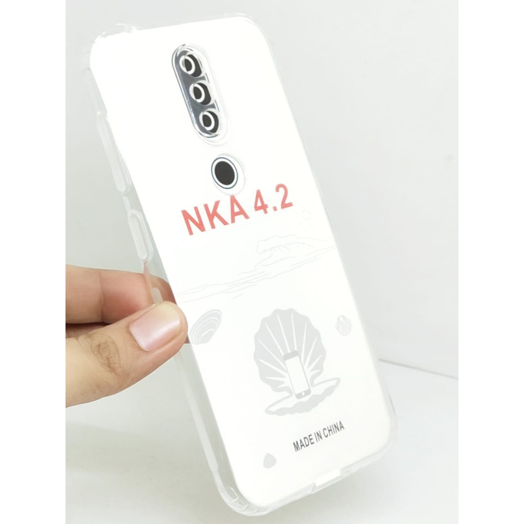 Soft Case Clear HD with Protector Camera Nokia 4.2 6.71 inchi TPU Silicon Transparan