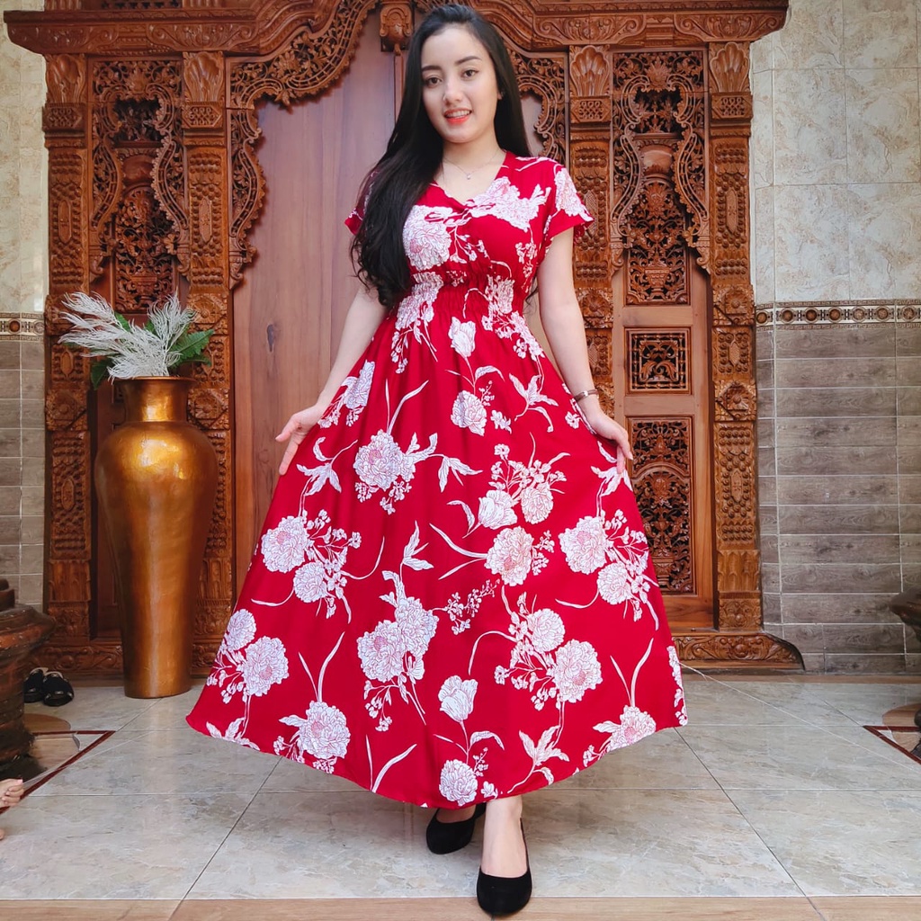 DASTER MOZA PRINT | BALI LONGDRESS-ELSA MARUN