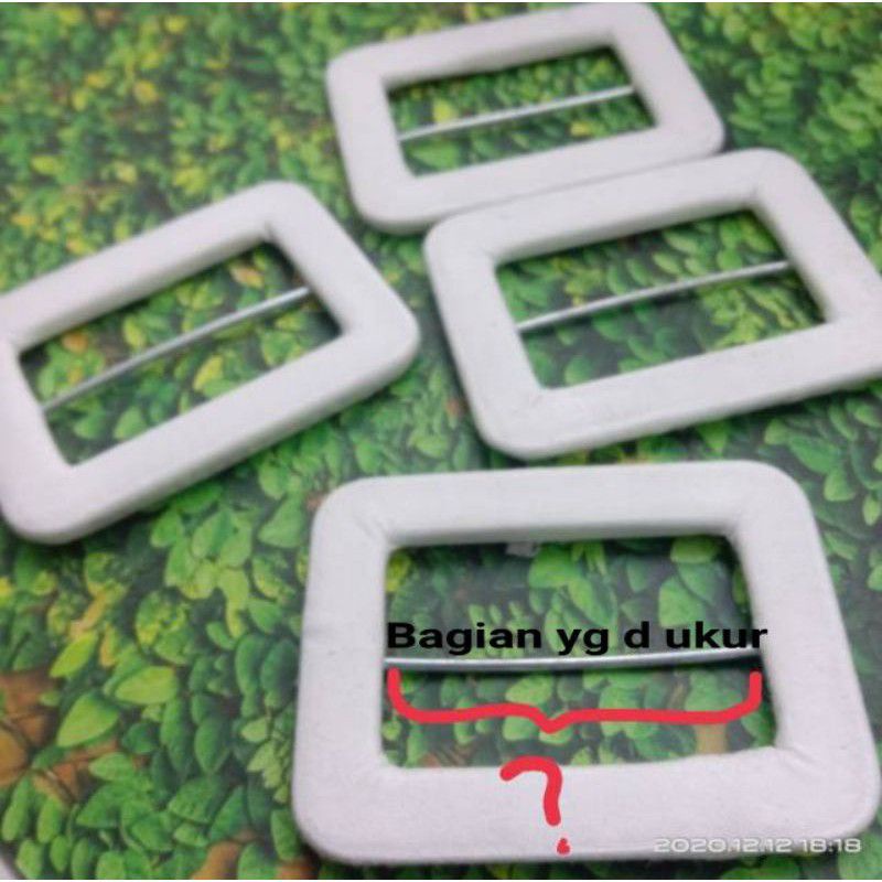 Kepala gesper bungkus kain/Kepala gesper paskibra