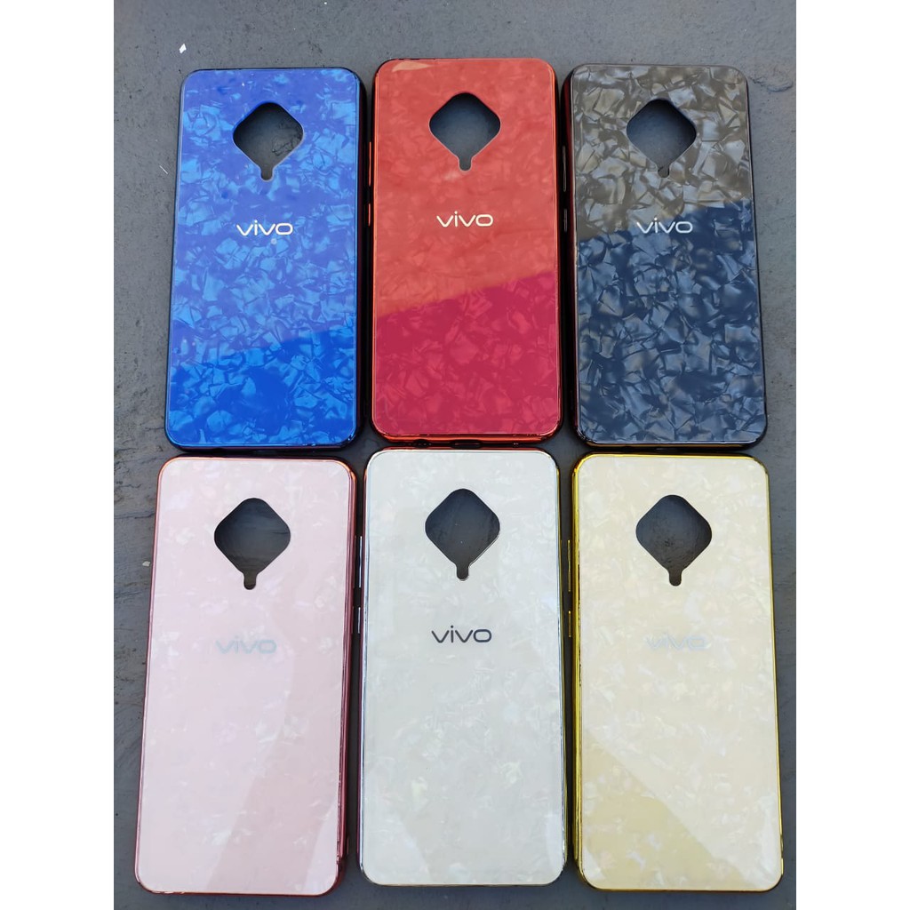 Vivo S1 Pro S1Pro Shiny Shell Shining Diamond Glass Hard Case Cover Casing
