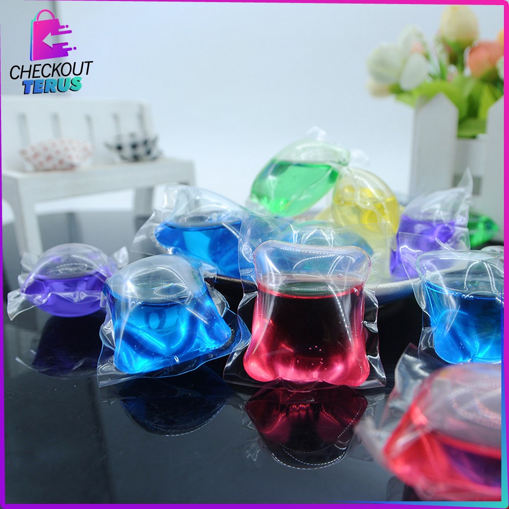 CT C494 Sabun Butir Ajaib Portable Sabun Cuci Baju Cair Detergen Laundry Ball ISI 100PCS Laundry Gel