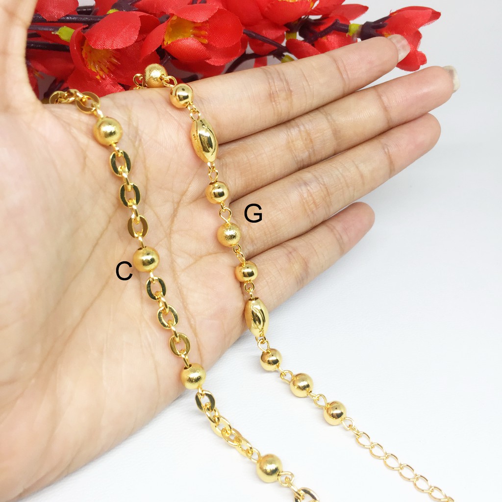 (RINN Jewelry) Gelang Cantik Rantai Bola Bola Bulat Xuping - BB314