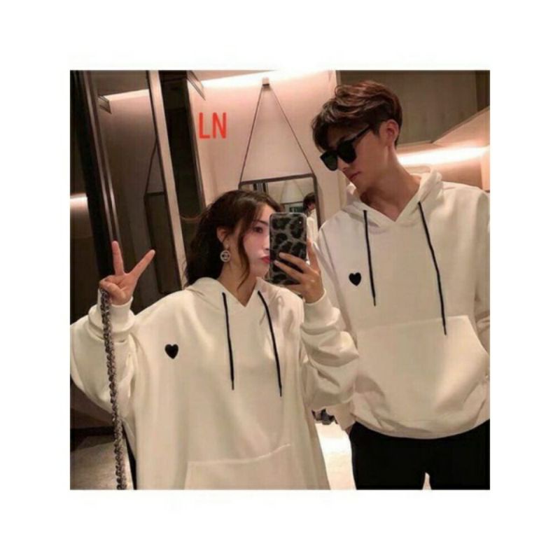 Hoodie Love Couple Jumbo S - XXXXXL(6XL) / Jaket Oversize matching Heart Style 5XL 4XL 3XL 2XL XL