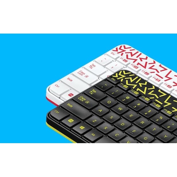 Logitech MK240 Nano Wireless Combo Mouse Keyboard - Putih dan hitam