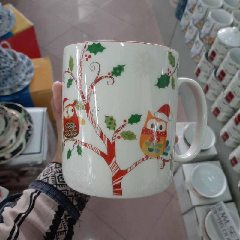 OWL BIG MUG /MUG JUMBO /MUG BESAR/KADO NATAL