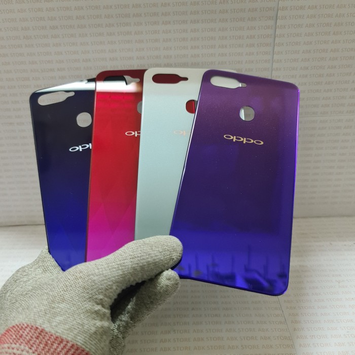 Backdoor Backcover Tutup belakang Back Casing OPPO F9 Pro Original - Sunrise Red