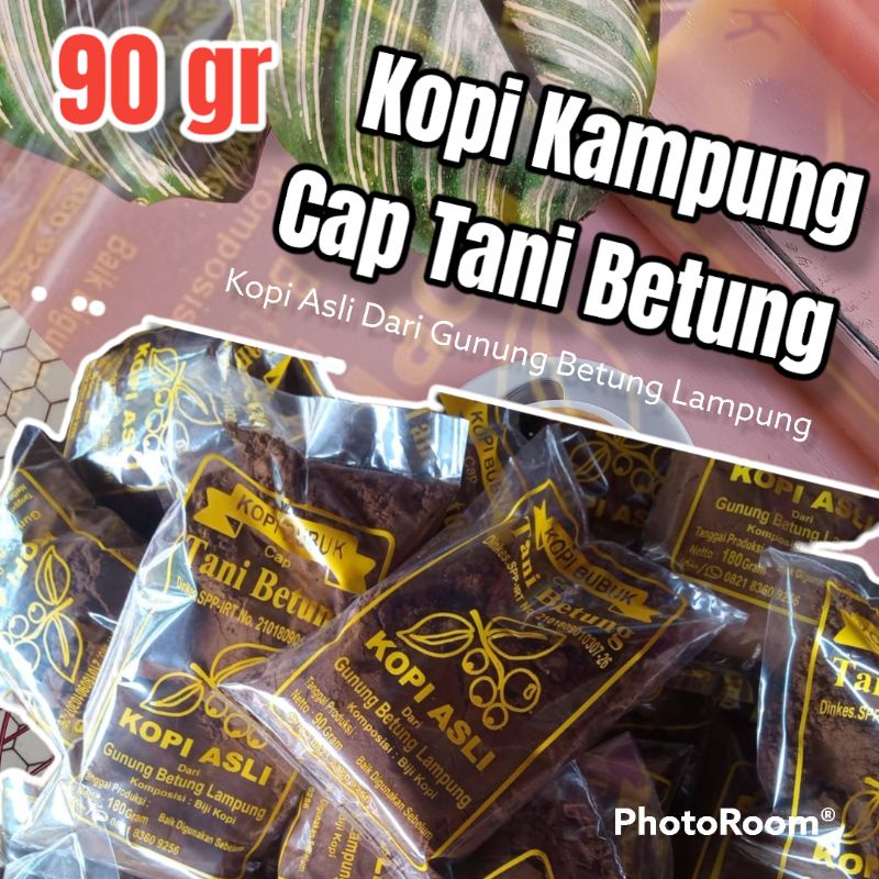 Kopi Robusta Cap Tani Betung (TB) 90 gr Kopi Bubuk Asli Dari Gunung Betung Lampung