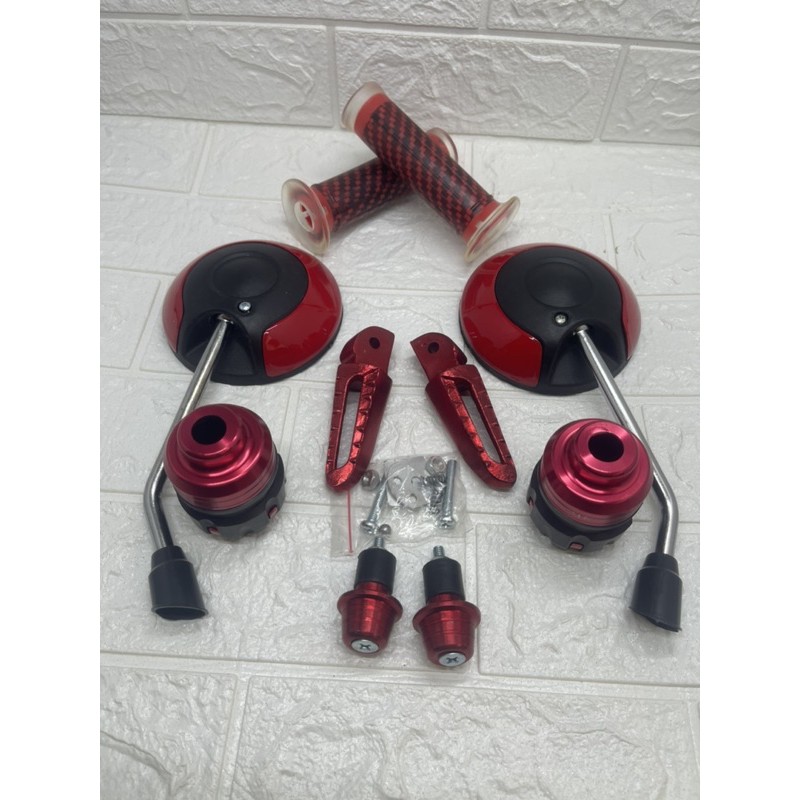 Spion Honda Scoopy New+Handgrip Karbon+Jalu As Jumbo+Step Scoopy Lokal+Jalu Stang Matic