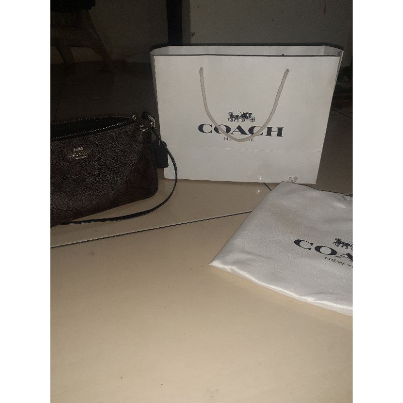 Coach top handle pouch