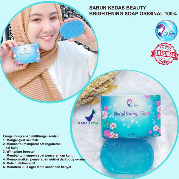 BRIGHTENING SOAP ORIGINAL 100% GLOWING / SABUN KEDAS BEAUTY