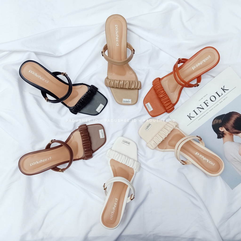 Padushee.id - sandal heels wanita || RENATA || heels 5 cm / hak tahu wanita