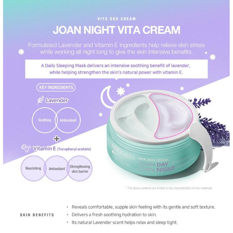 NEOGEN Vita Duo Cream Joan Day &amp; Joan Night (50gr)