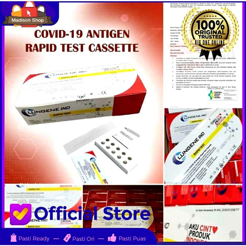 Swab Hidung Kit 1 set Swab tes Mandiri Murah Akurat