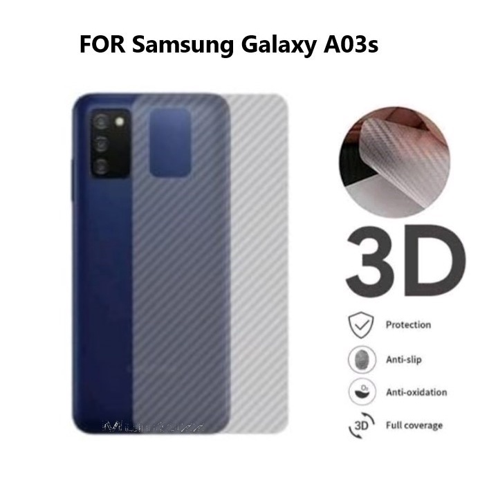 PROMO Paket 4in1 Case Samsung Galaxy A02s A03s M02s Casing Transparan + Anti Gores Kaca Full Layar + Anti Gores Kamera + Skin Carbon Soft Case Armor Shockproof Fusion Bumper Pelindung Belakang Full Cover