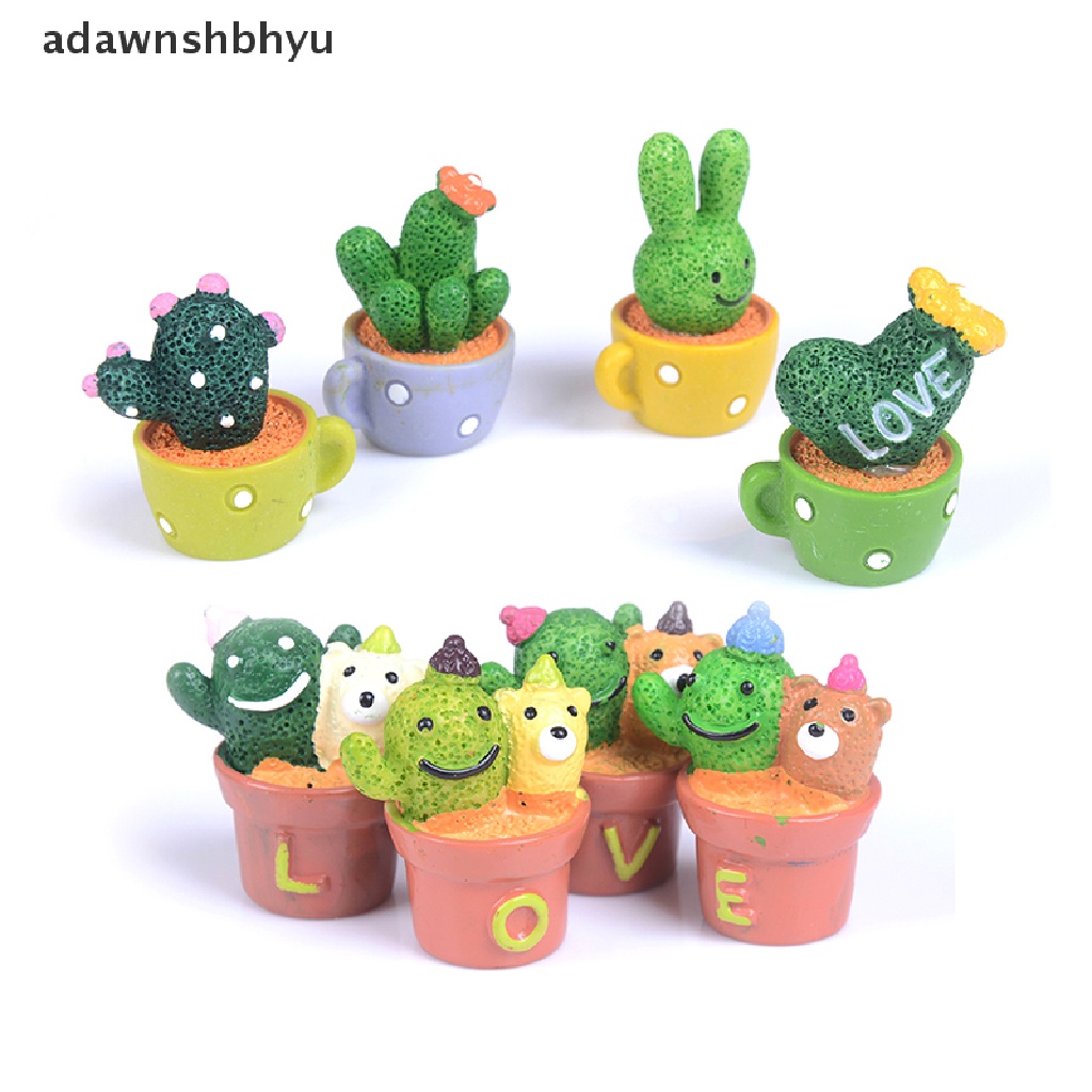 [adawnshbhyu] Miniatur diy pot Kaktus Hias Peri Taman Ornamen Dekorasi Kerajinan Rumah Boneka