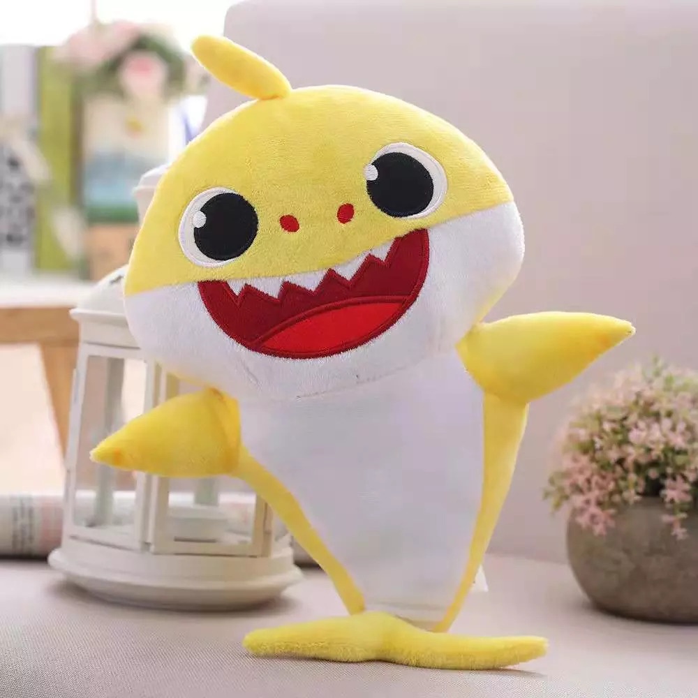 Boneka Baby Shark Anak Hiu Biru Kuning Pink  Lucu Imut Bahan Halus SNI / Boneka Imut Lucu Cocok untuk Hadiah