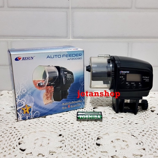 RESUN AF 2009 D auto feeder fish food timer automatic pemberi makan ikan otomatis AF2009