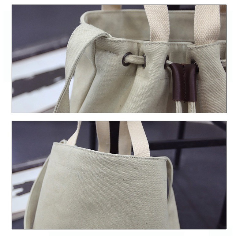 [COD] LB - Tas bahu serut canvas / Tas remaja masa kini / Tas fashion kuliah / 050