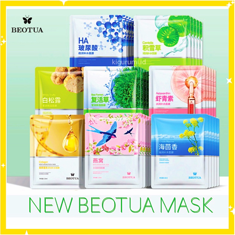 BEOTUA Natural Sheet Mask Facial Masker Wajah BQ040