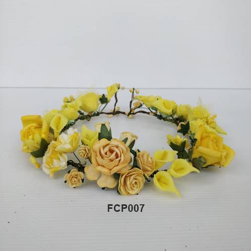 [PRODUK FAVORIT] HEADBAND BUNGA FLOWER CROWN WEDDING PESTA PERNIKAHAN FCP007