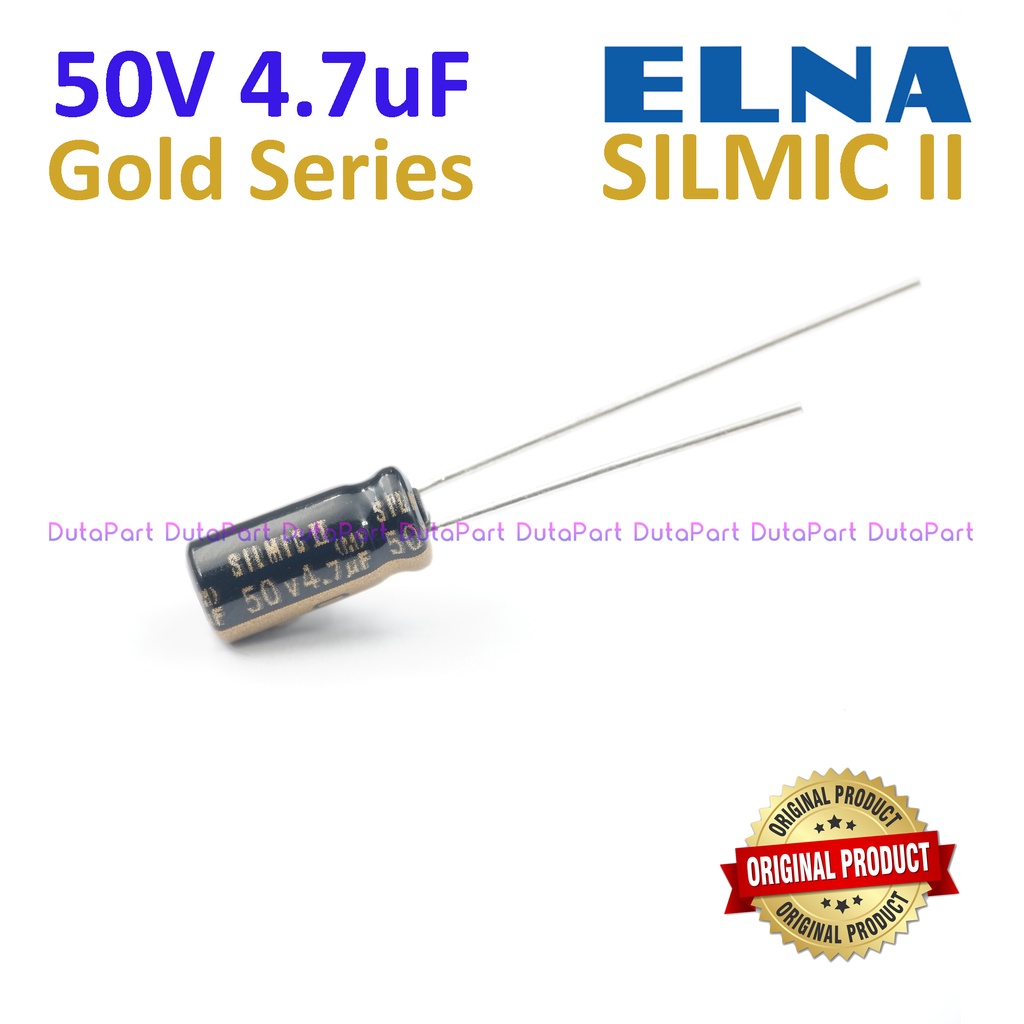 50V 4.7uF ELNA SILMIC II ORI Kapasitor Capacitor Capasitor Elko Elco