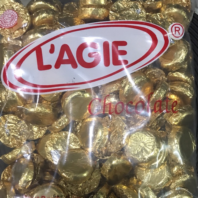 

Lagie coklat golden coin isi kismis (1kg)