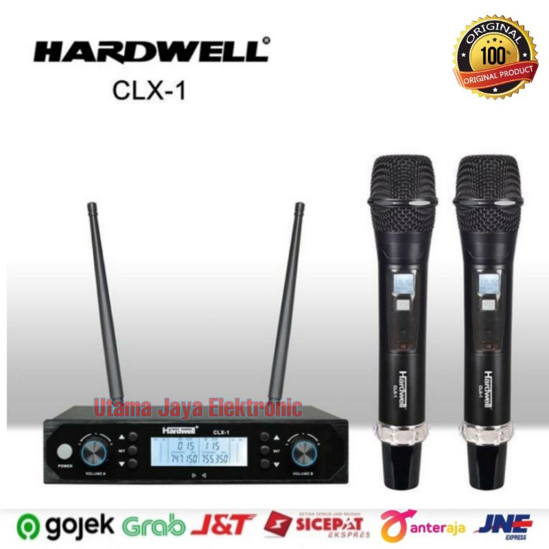 Microphone Wireless Hardwell CLX1 Handle Mic Mik CLX 1 Original