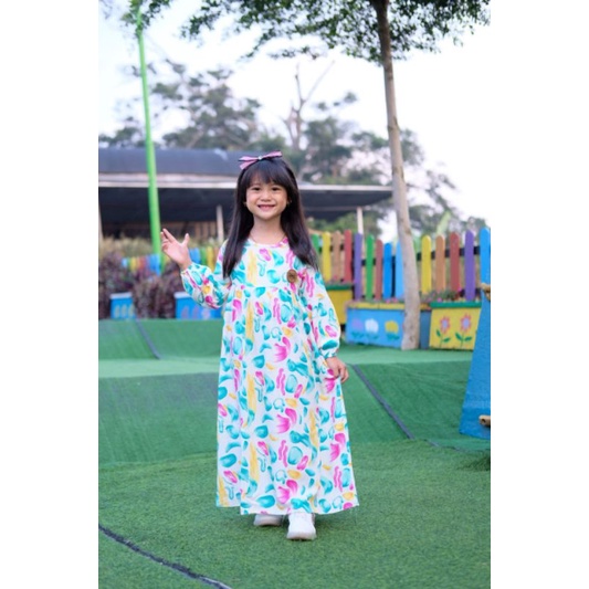 gamis ruffle anak zoelskids