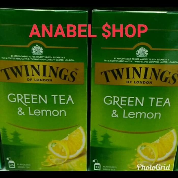 

Teh Twinings of London Green Tea & Lemon Tea bag Twining Import - tth1908