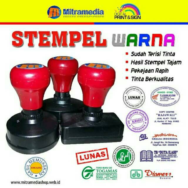 

Stempel Warna Instan PNS Bulat Diameter 42 mm
